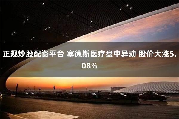 正规炒股配资平台 塞德斯医疗盘中异动 股价大涨5.08%