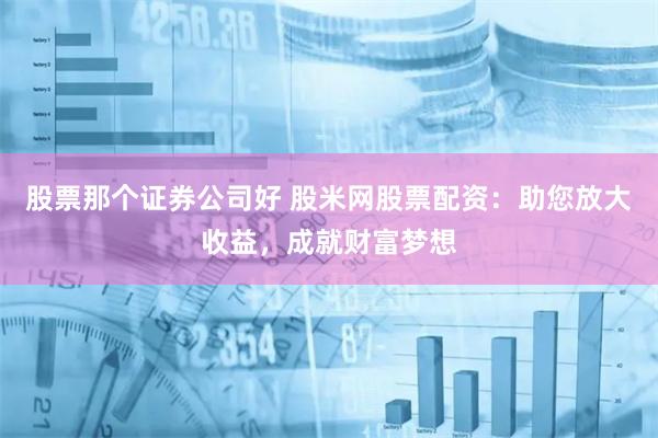 股票那个证券公司好 股米网股票配资：助您放大收益，成就财富梦想